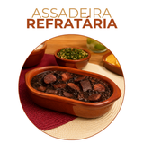 Assadeira Oval Cerâmica 1L