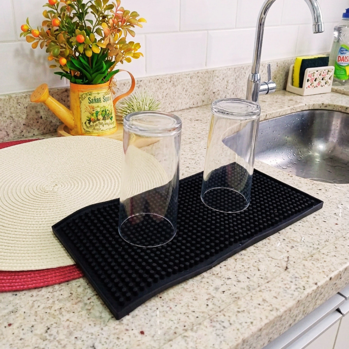 Tapete de Copos Silicone 30cm