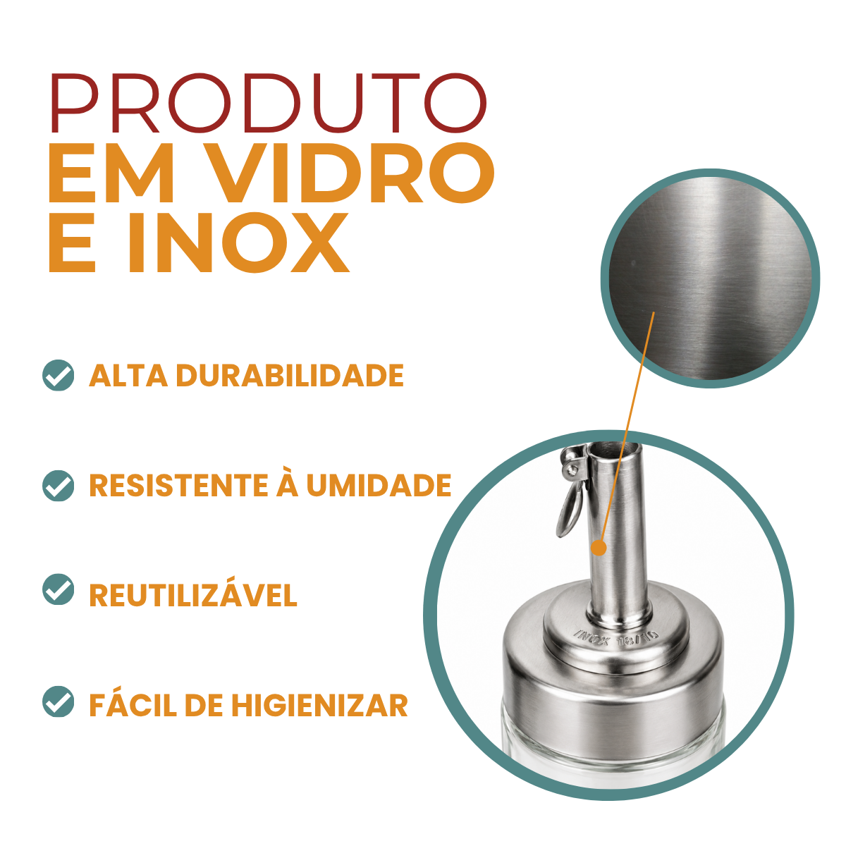 Galheteiro Inox 100ml