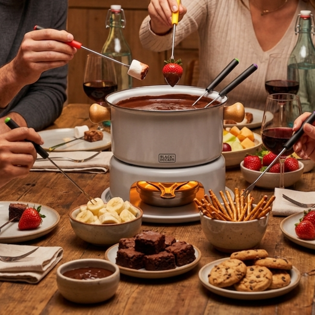 Conjunto Fondue 10 Peças Cinza