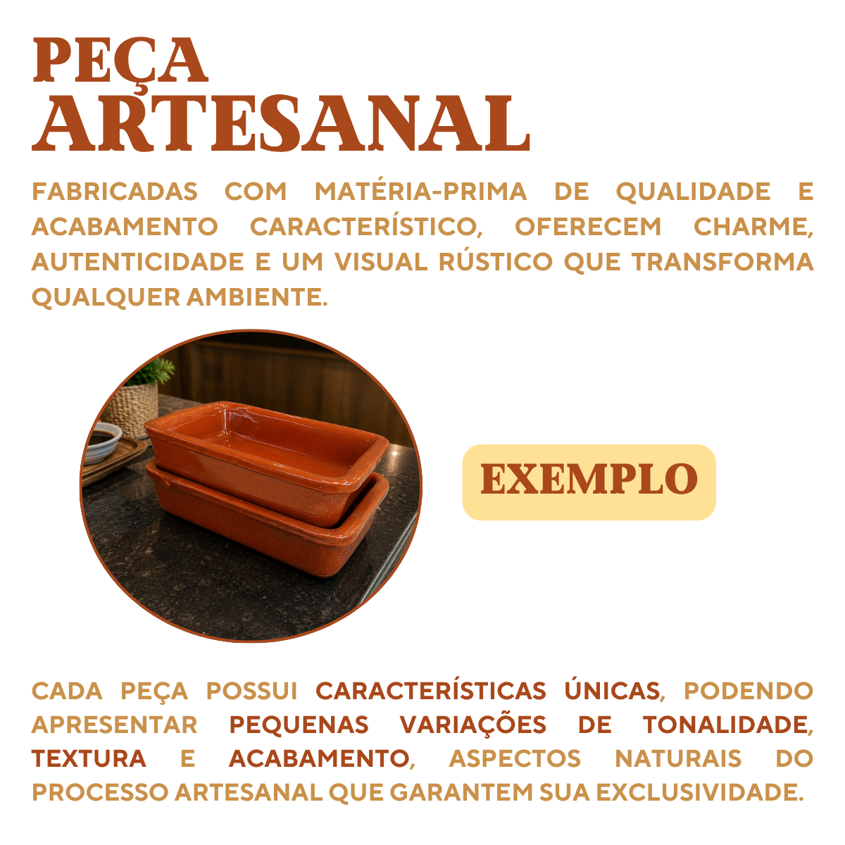 Assadeira Principado Cerâmica 650ml