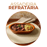 Assadeira Oval Cerâmica 400ml