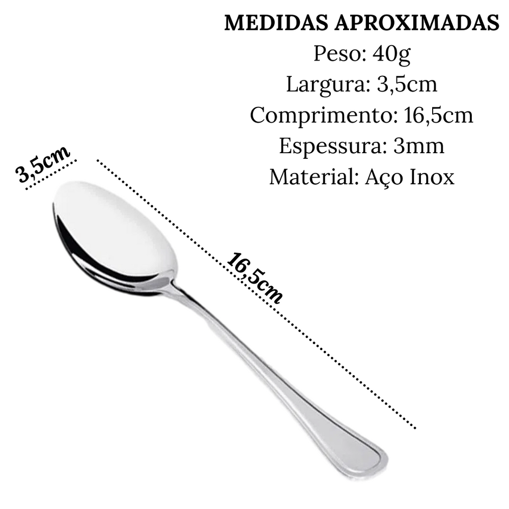 Colher de Sobremesa Búzios Hercules