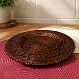 Sousplat Escuro Rattan 32cm