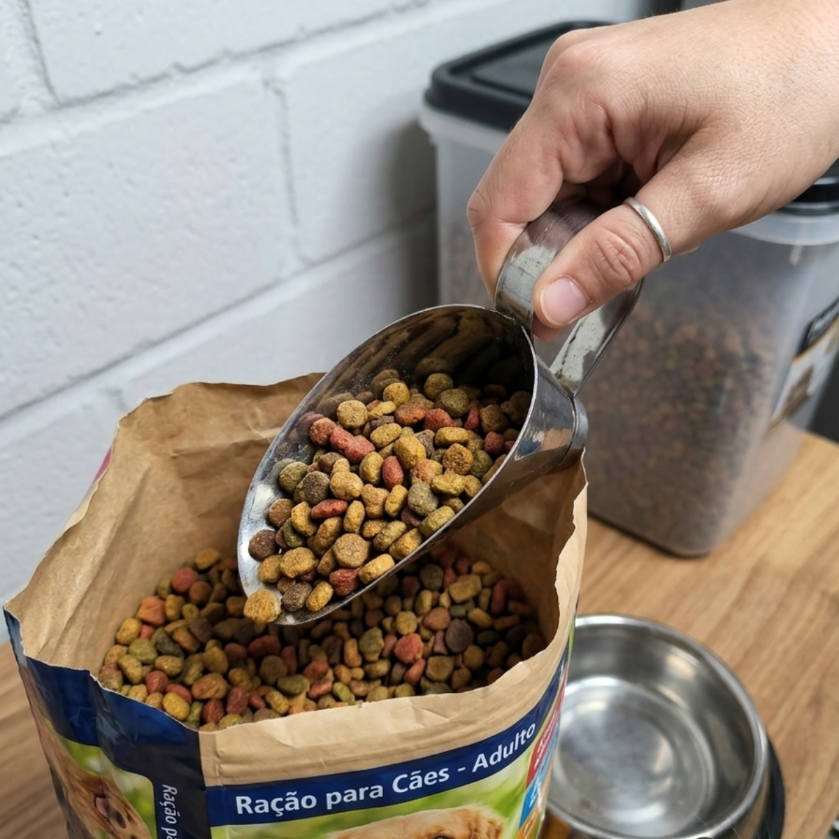 Concha de Cereais Aço Inox 500g