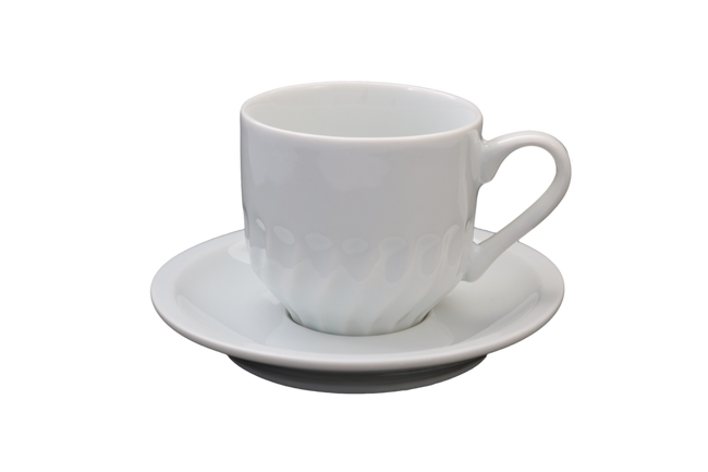 Xicara de Chá Paulista C/ Pires 250ml em Porcelana BelaVista Hover Image