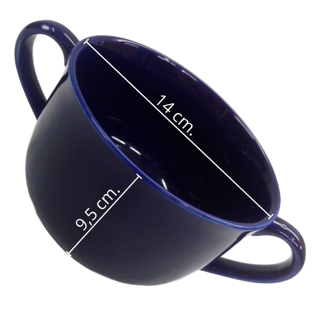 Consume Porcelana Azul 2 Cabos de 800ml BelaVista