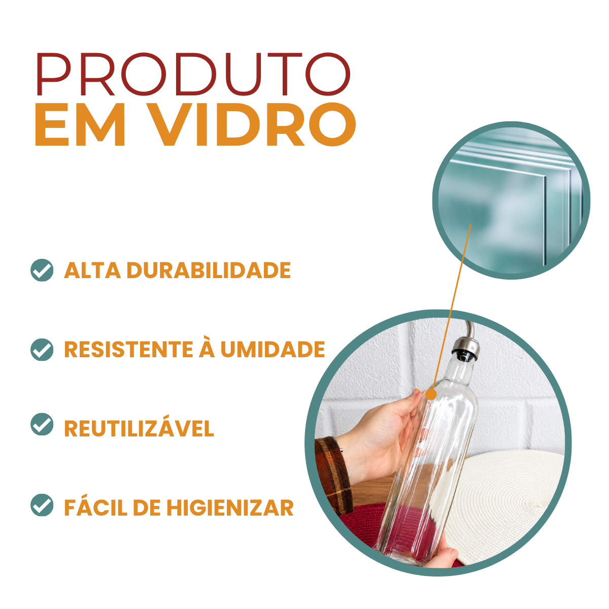 Galheteiro de Vidro 500ml Com Bico
