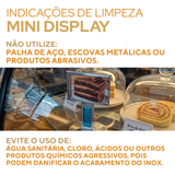 Display de Mesa Aço Inox