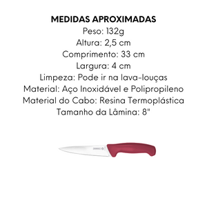 Faca Para Carne Element Mundial 20,3cm - A Gourmet
