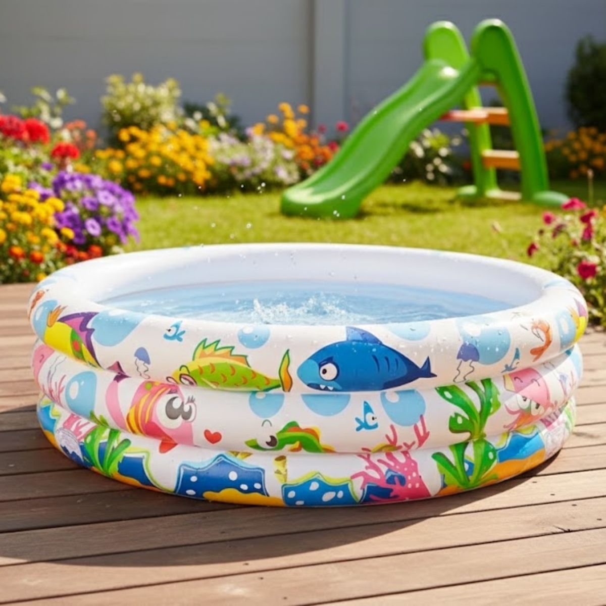 Piscina Redonda Infantil 180 Litros Verão