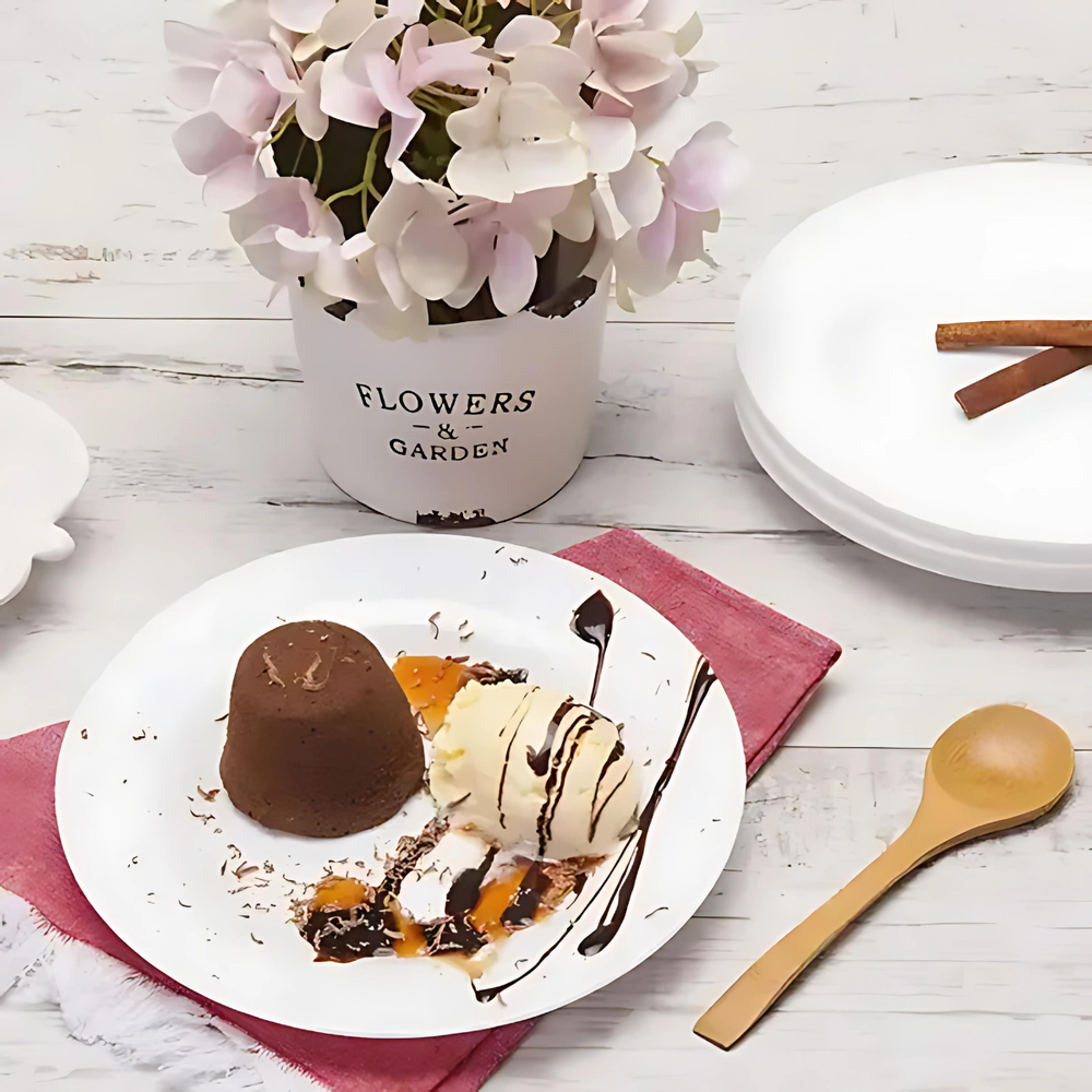 Prato Redondo de Sobremesa Tropical 19cm - A Gourmet