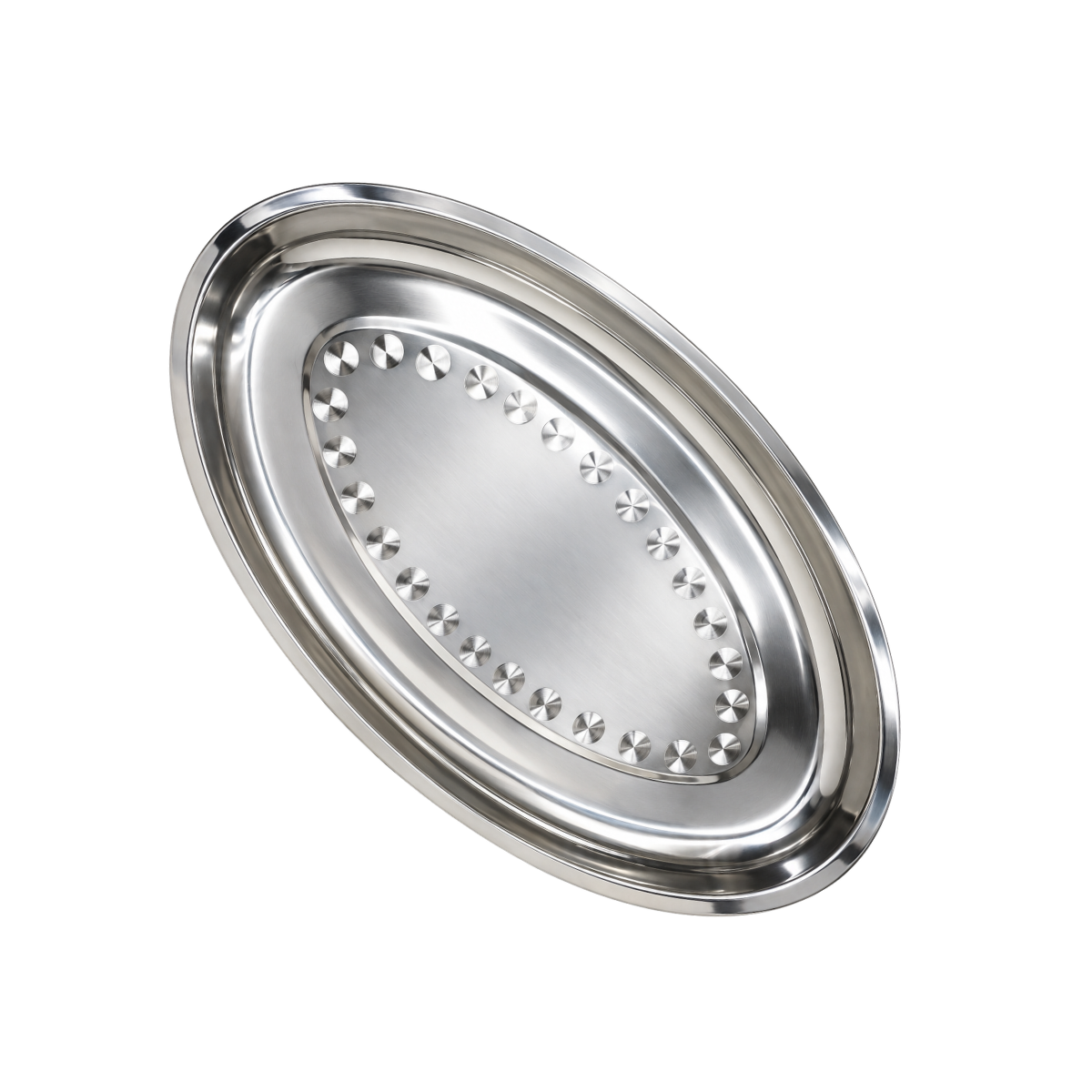 Travessa Inox 45cm Antideslizante Servir