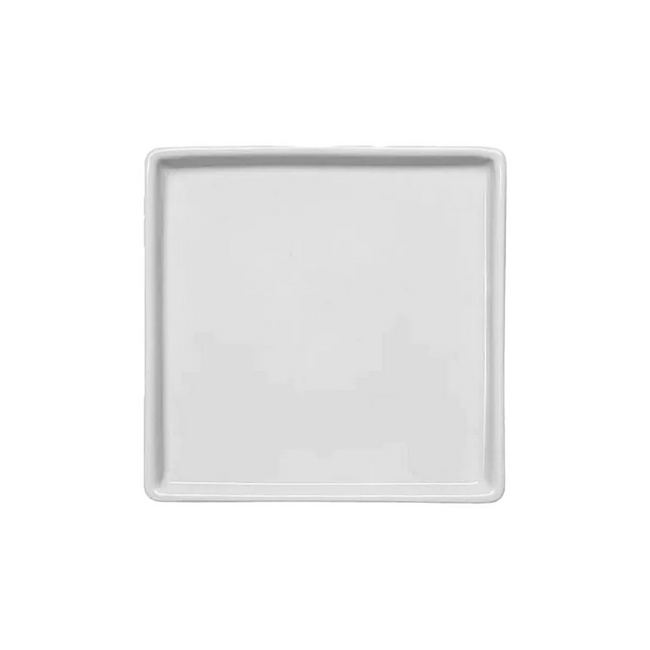 Prato Bandeja Square Branco em Polipropileno VemPlast Hover Image