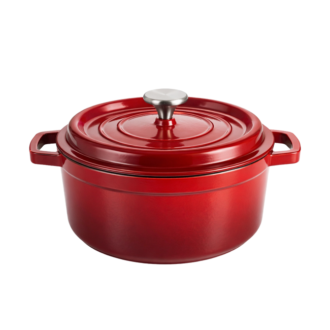 Panela Francesa Ferro Fundido 20 - Vermelha Hover Image