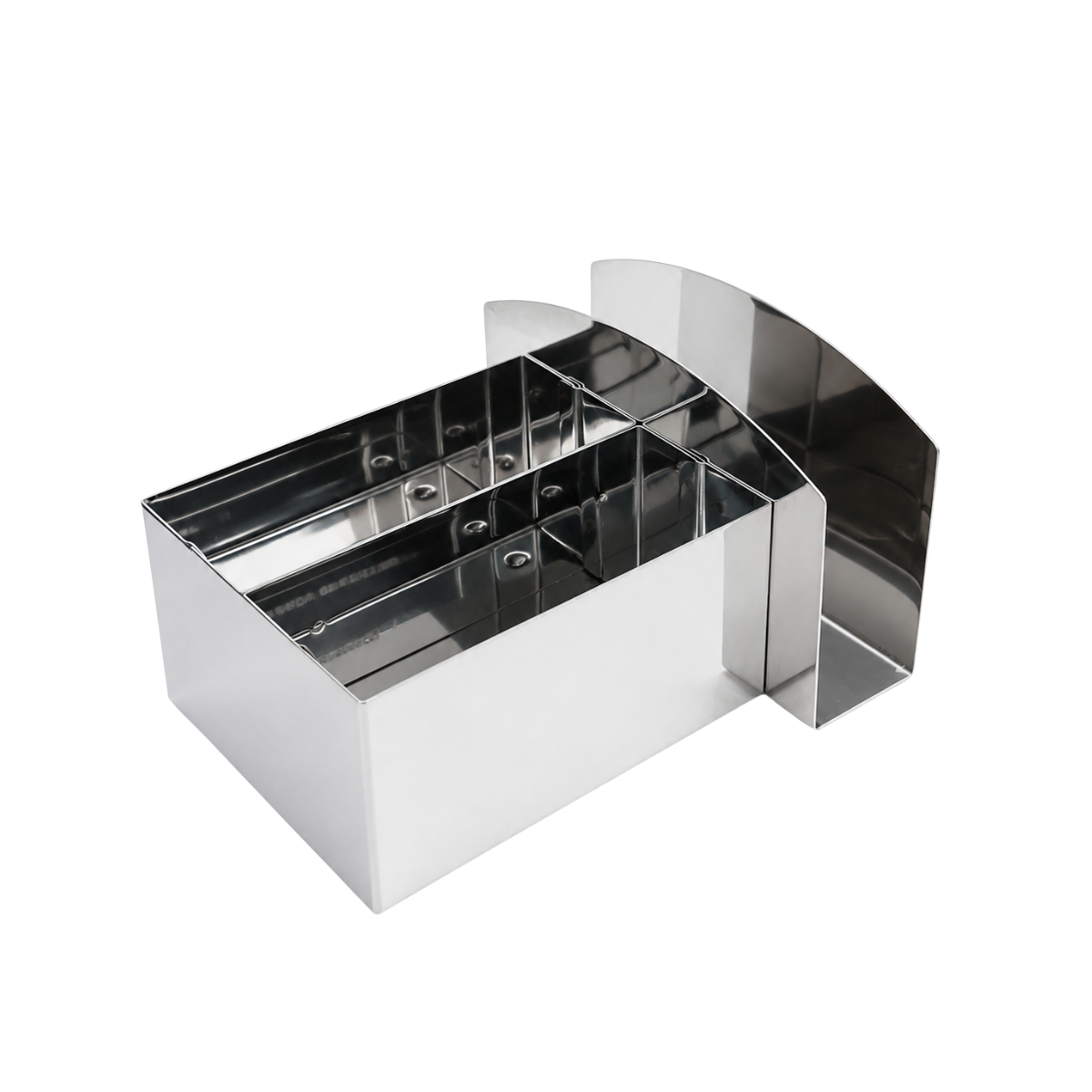Porta Sachê e Guardanapo em Aço inox Servir