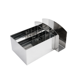 Porta Sachê e Guardanapo em Aço inox Servir