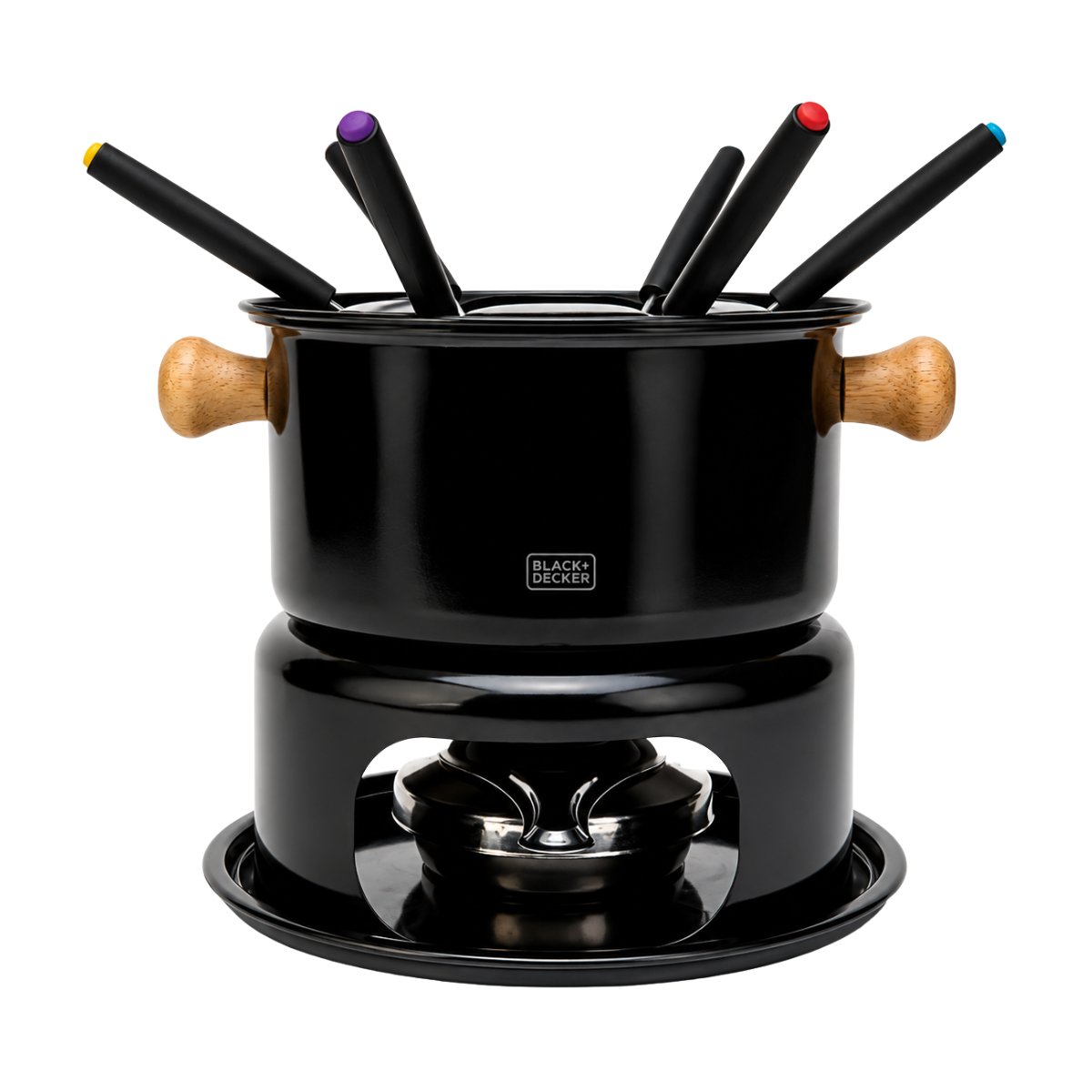 Conjunto Fondue Preto 10peças