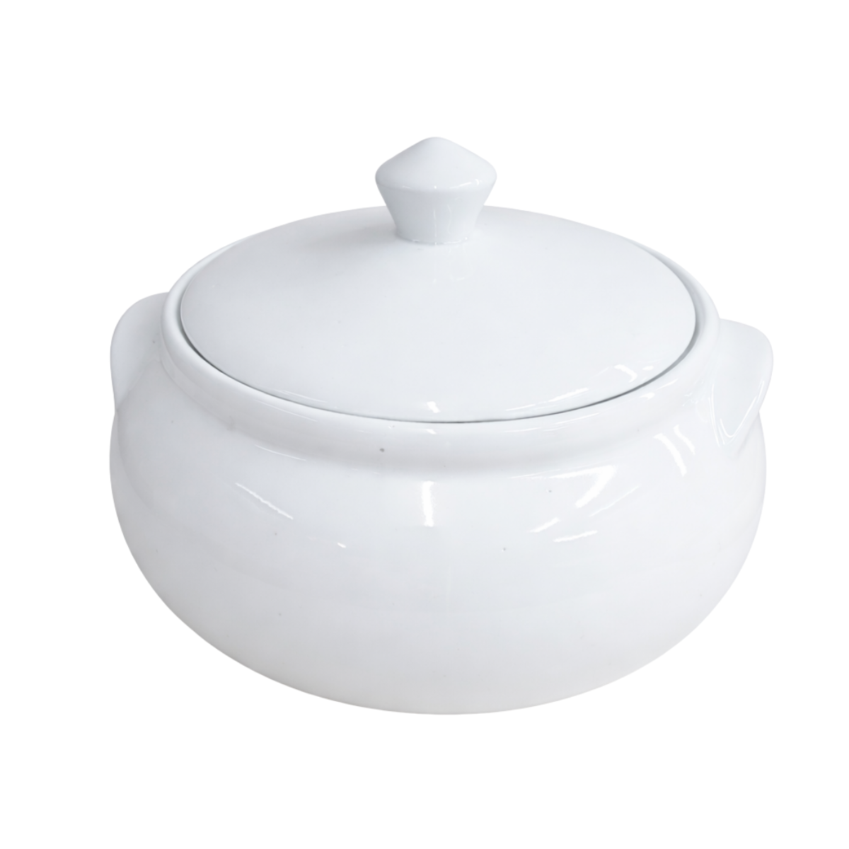 Cumbuca Grande C/ Tampa 2,5L em Porcelana