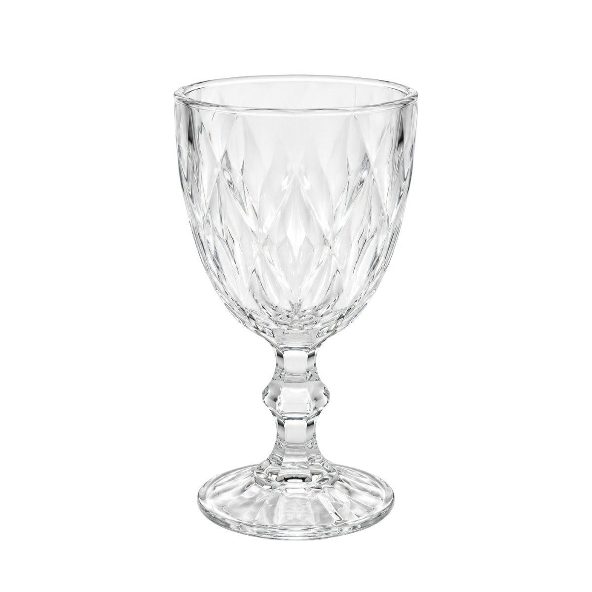 Taça Vidro Transparente Diamond 325ml