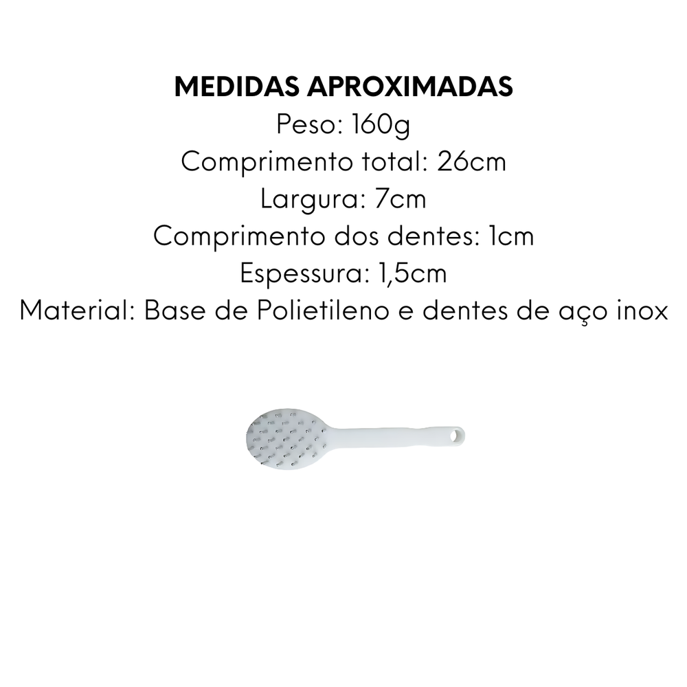 Descamador de peixe 35 Pinos hastes de Aço Inox - A Gourmet