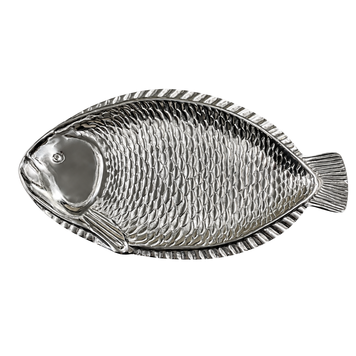 Travessa Servir Peixe Aluminio Puro 60cm