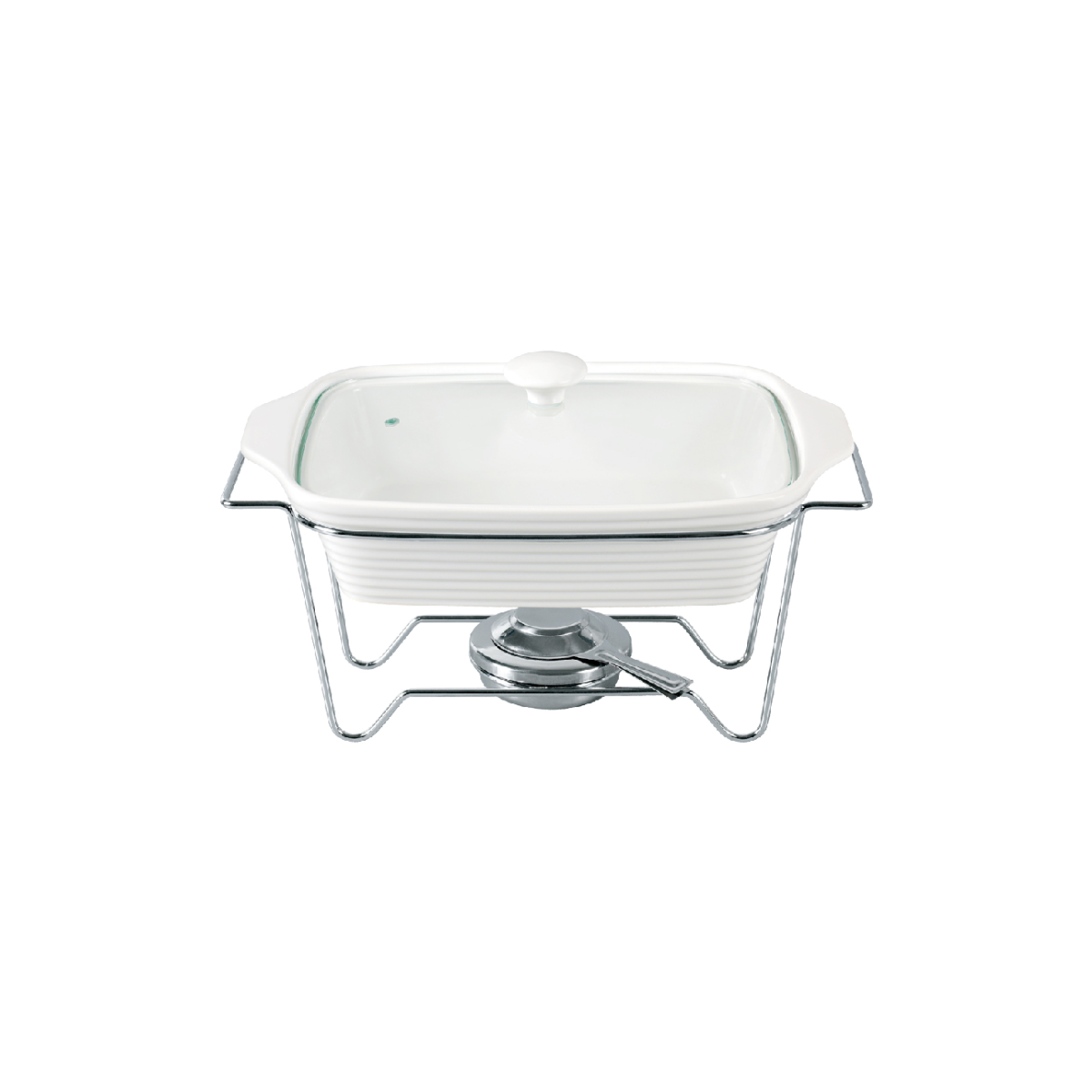 Rechaud de Porcelana Retangular Com Queimador 2,8L Dynasty
