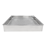 Forma quadrada com tela 40cm escorredor de fritura