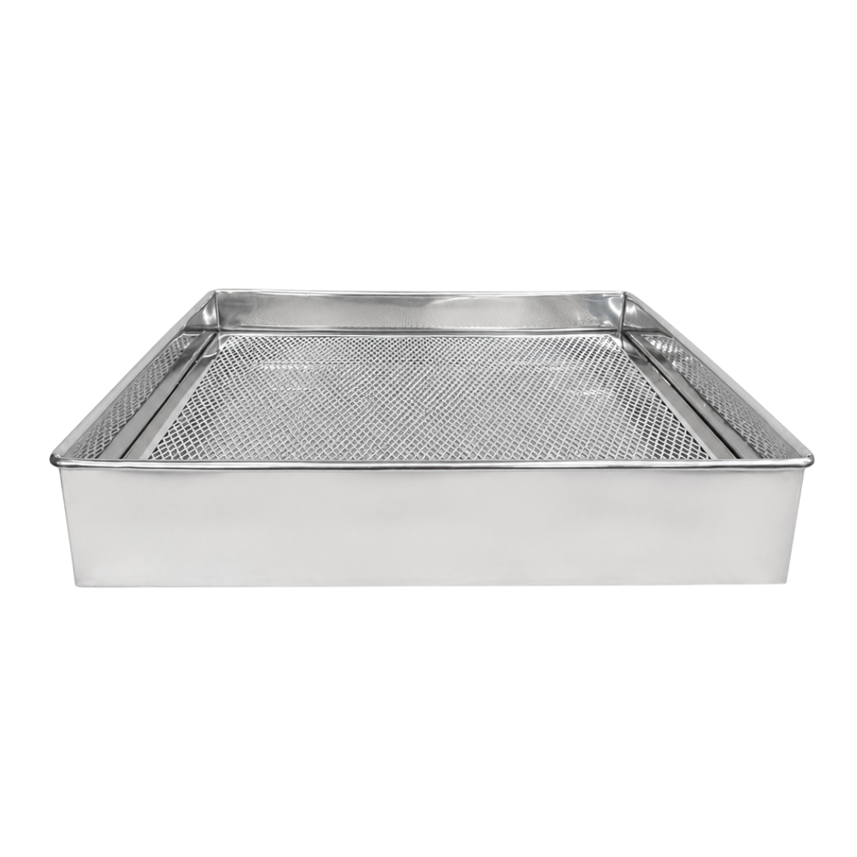 Forma quadrada com tela 40cm escorredor de fritura