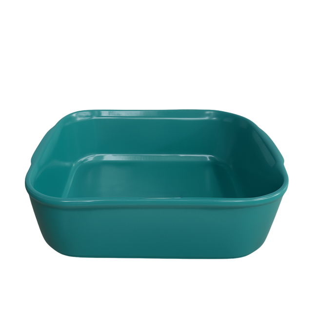 Travessa Cerâmia Quadrada Jade Hover Image