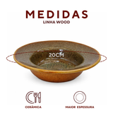 Prato Massa Cerâmica Refrátaria Romanha Wood