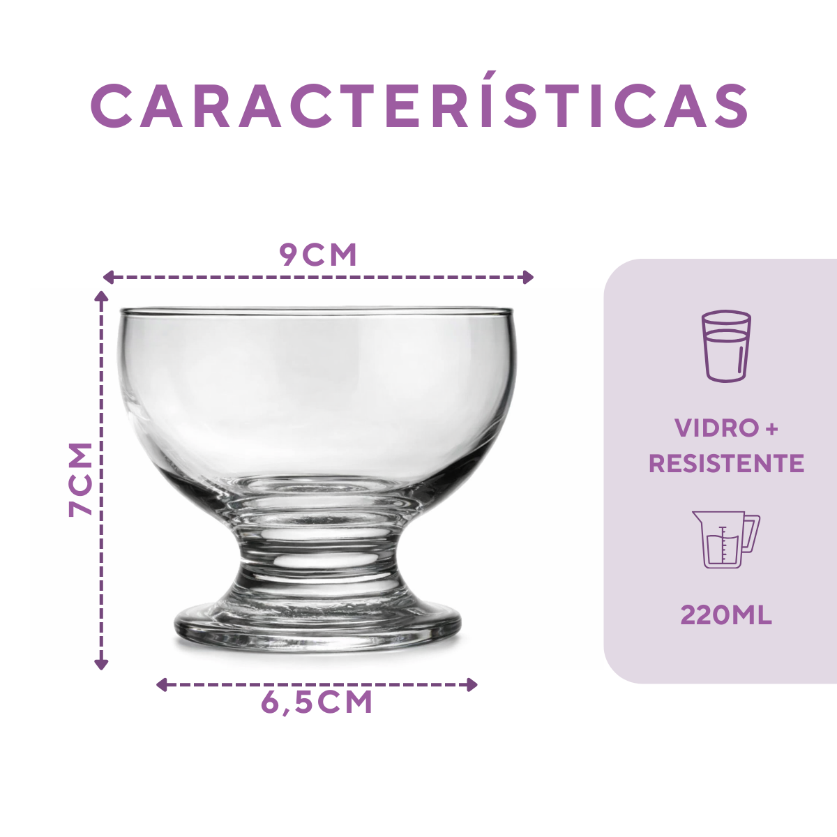 Taça Vidro Paulista 220ml