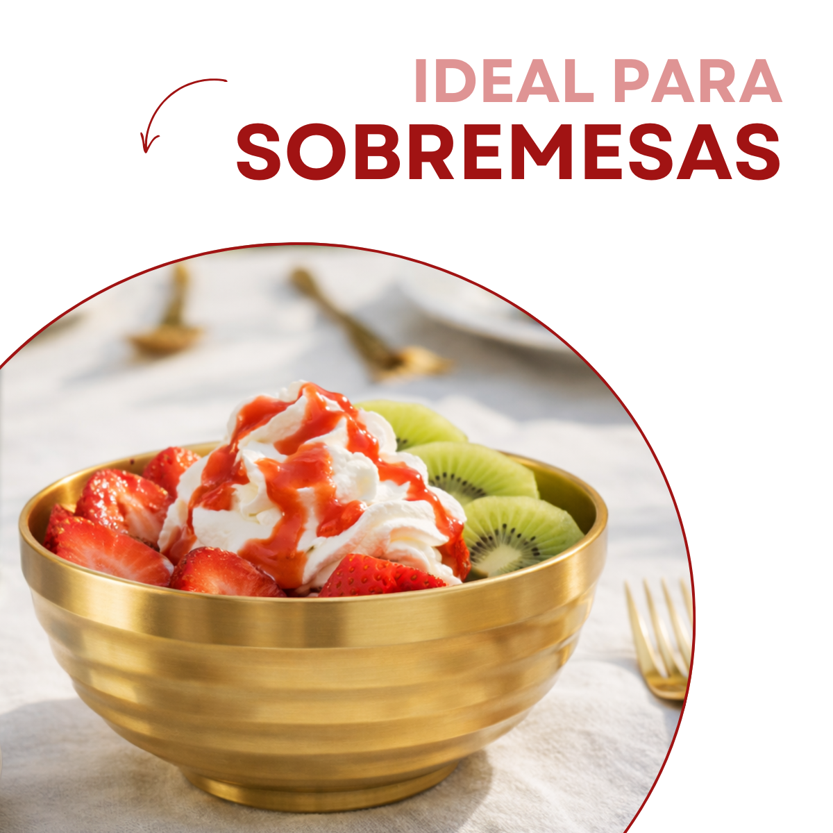 Tigela Bowl Dourado 250ml Servir