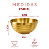Tigela Bowl Dourado 250ml Servir