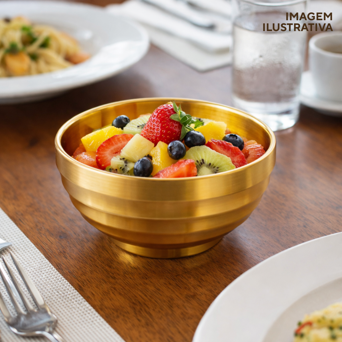 Tigela Bowl Dourado 250ml Servir