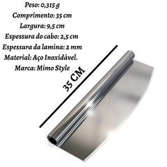 Cortador de Pizza e Pães em Aço inox Mimo Mimo Style