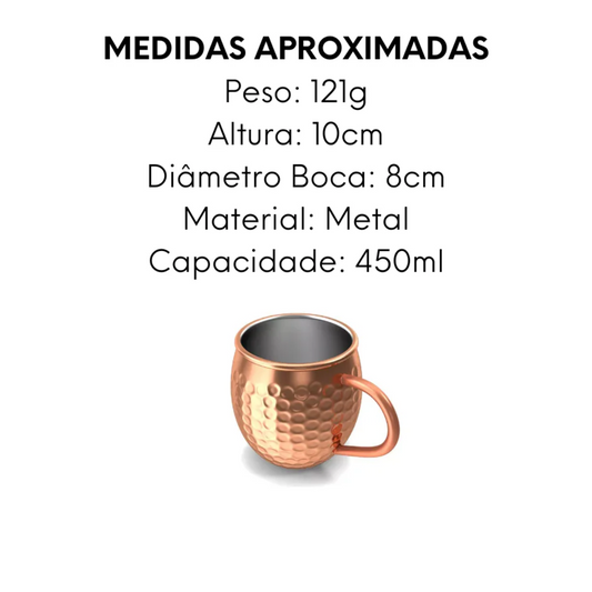 2 Caneca Moscow Mule 450ml