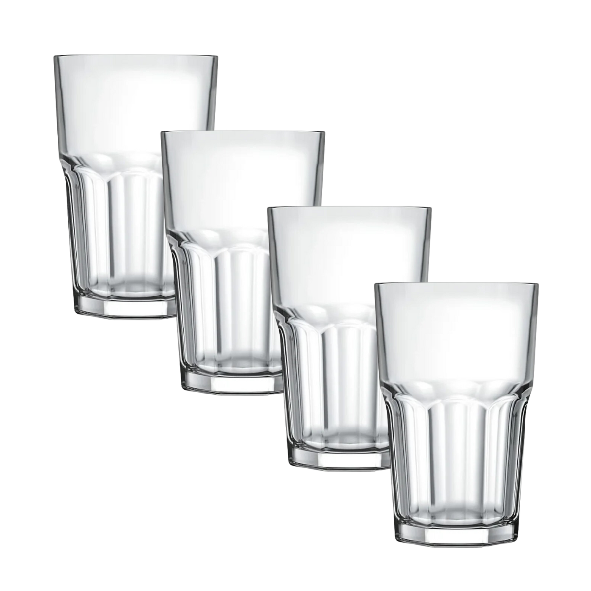 4 Copo Bristol 520ml de Vidro - A Gourmet