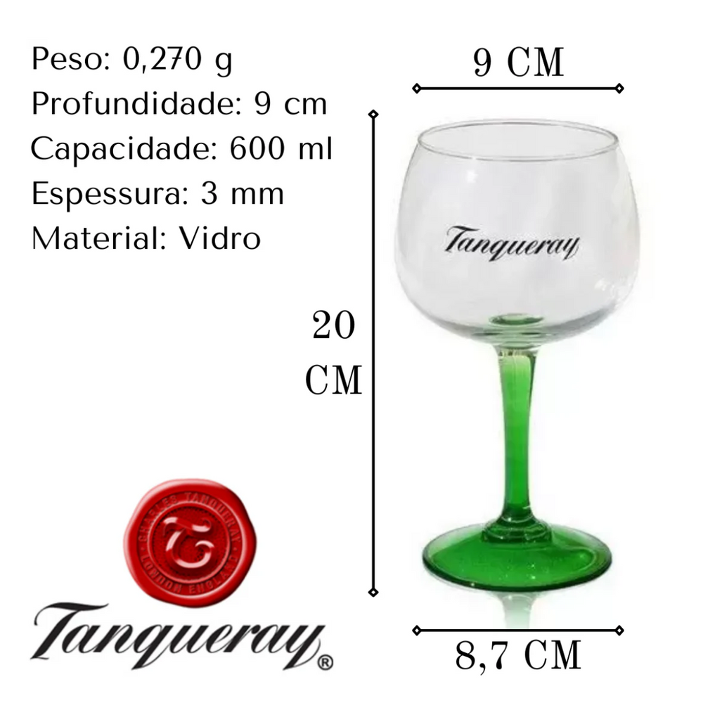 2 Taça Gin Tanqueray 600ml - A Gourmet