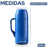 Garrafa Térmica Roma 500ml Azul