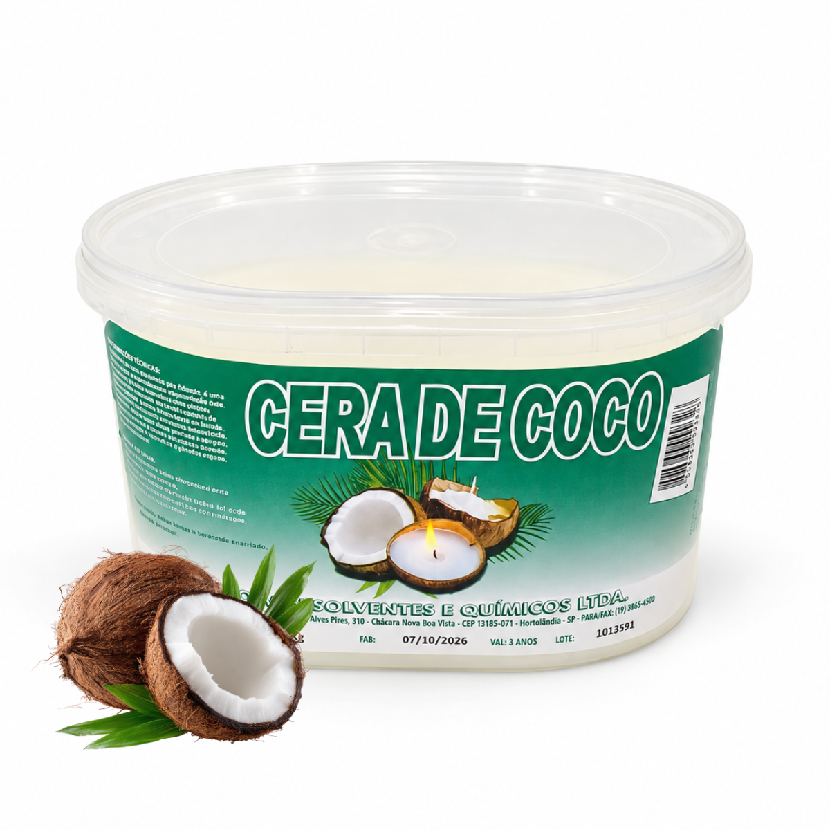 Cera De Coco Velas Artesanais 100% Vegetal Vegana 1 Kg