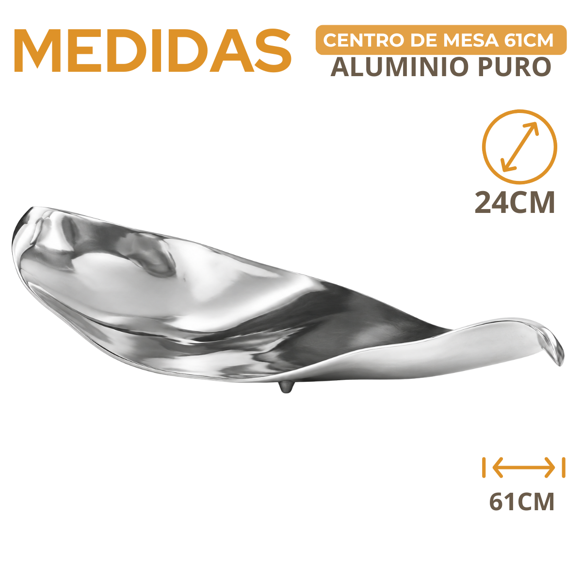 Travessa Ferrata em Alumínio Fundido para Buffet