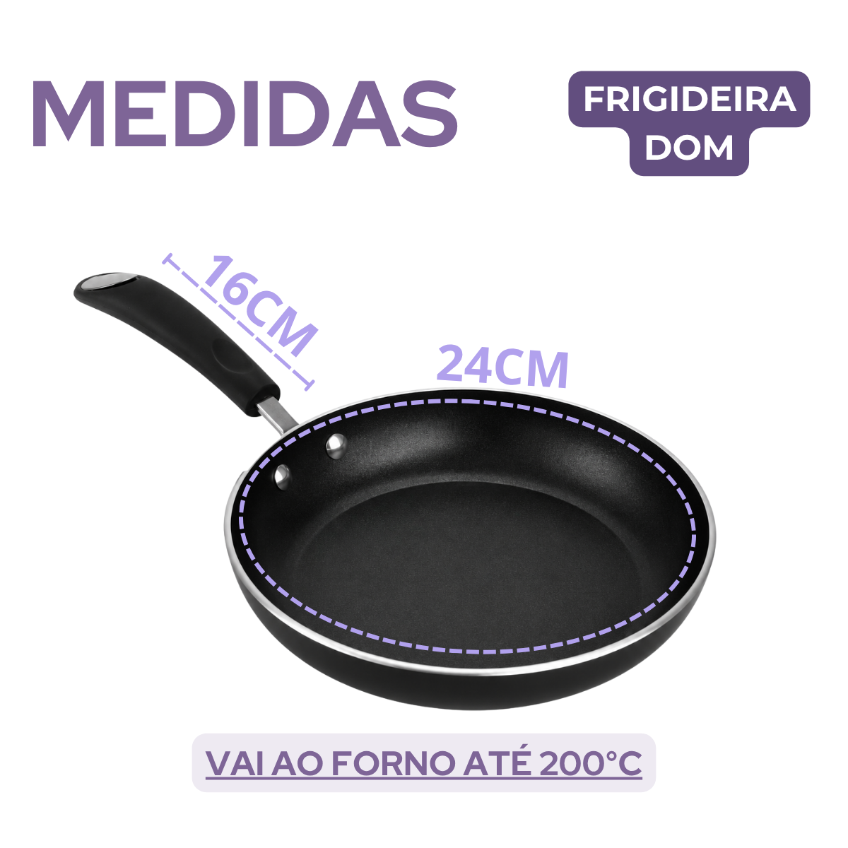 Frigideira Antiaderente 24cm