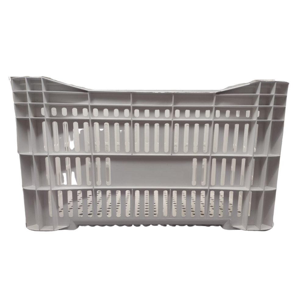 Caixa branca plástica para mercado e hortifruti TBN