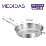 Frigideira Hotel N34 com Cabo de Alumínio Profissional