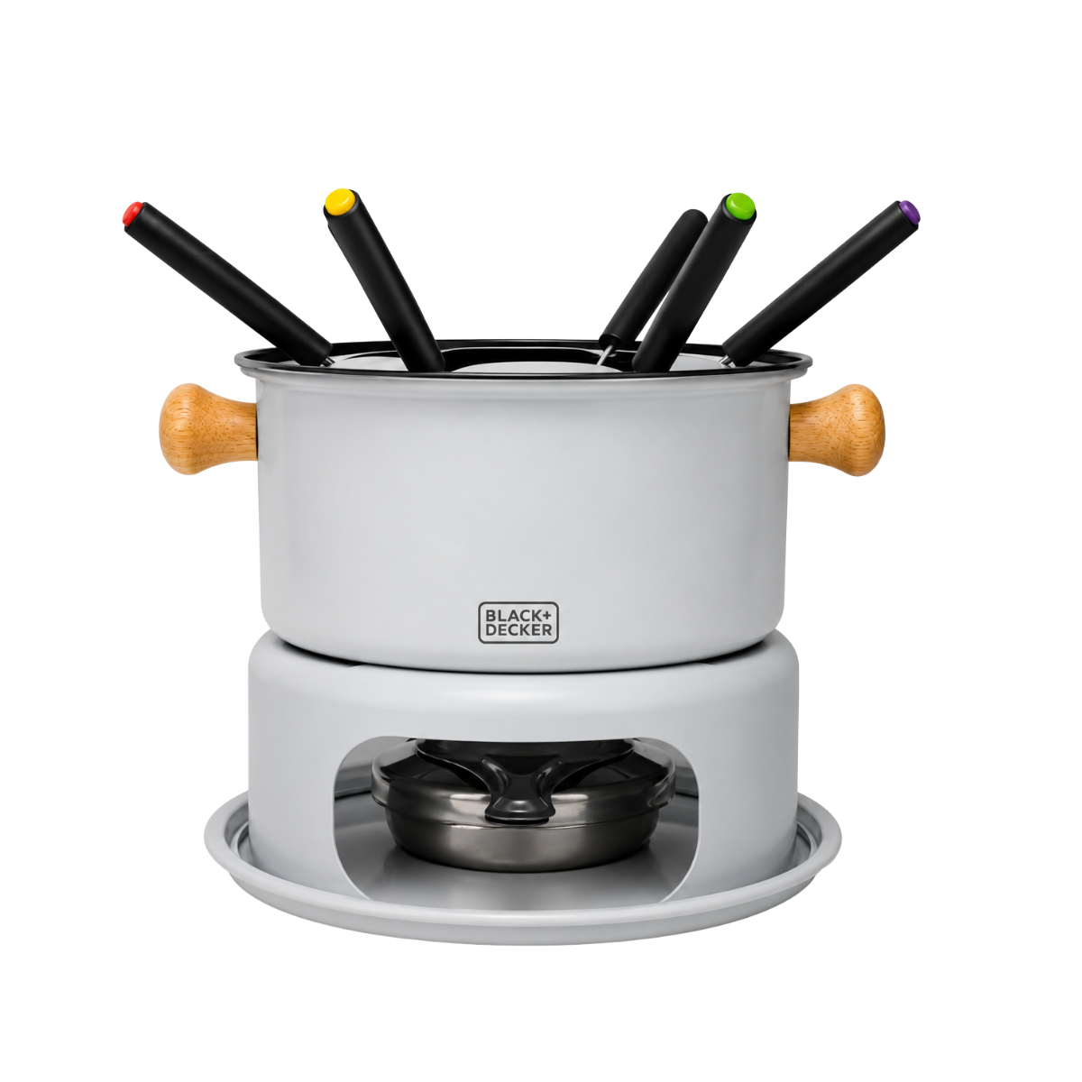 Conjunto Fondue 10 Peças Cinza