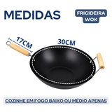 Frigideira Preta Wok 7 Litros