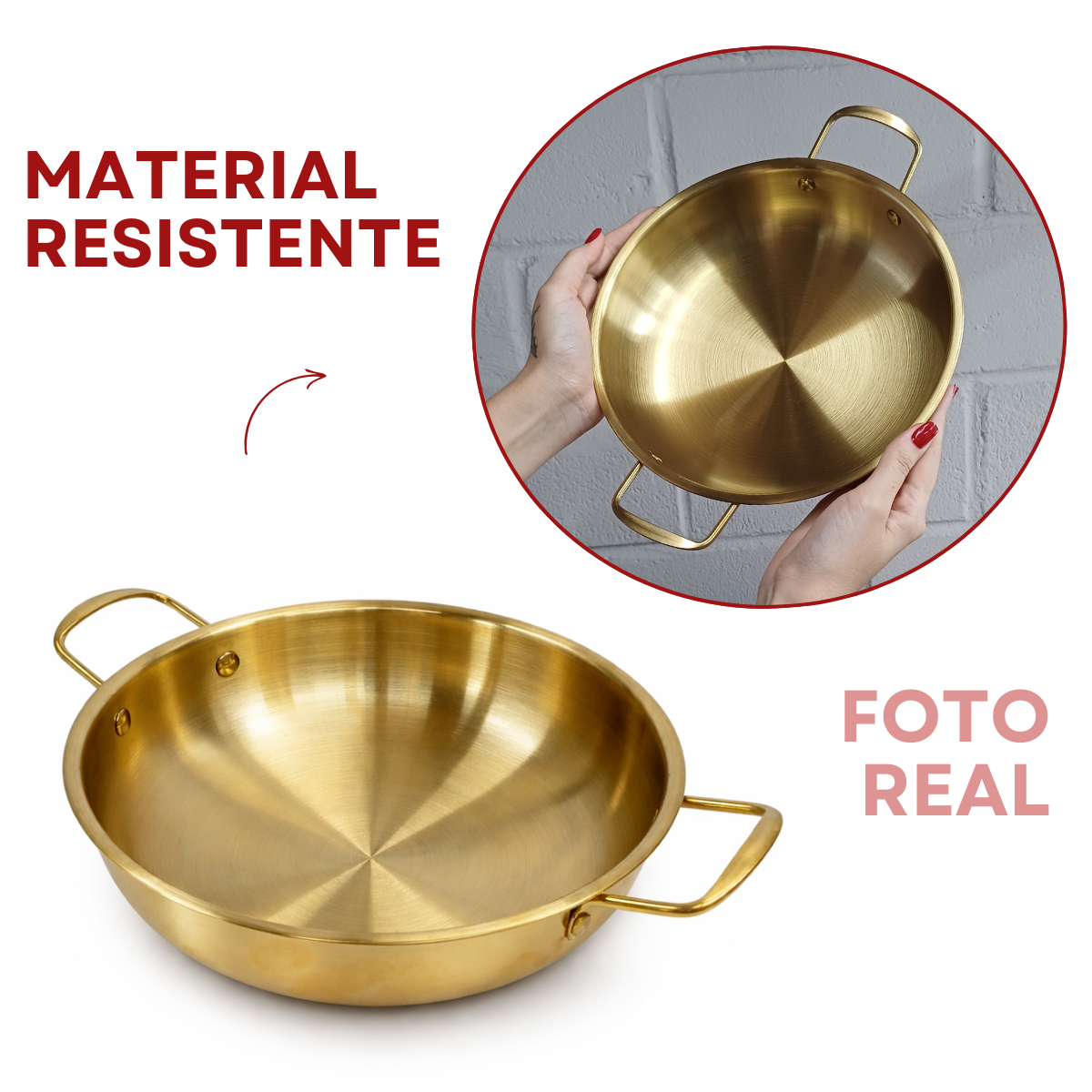 Panela Pergaminho Dourado Servir