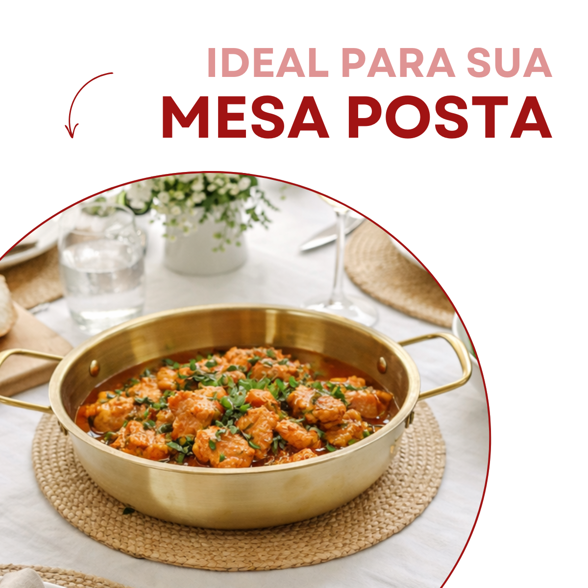 Panela Pergaminho Dourado Servir