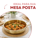Panela Pergaminho Dourado Servir